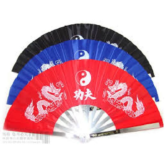 Kung Fu Steel Fan - Click Image to Close